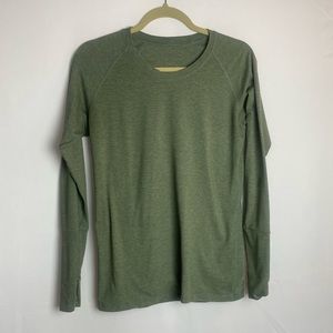 Four Athletics Long Sleeve Tee Green Workout Active Women’s Medium READ